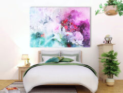 Fotoleinwand - Blumen künstlerisch designt