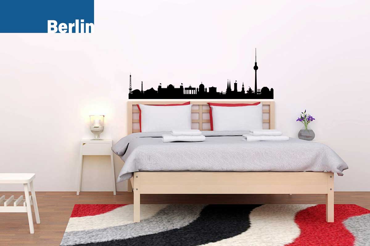 Wandtattoo Berlin Skyline commendo360.de