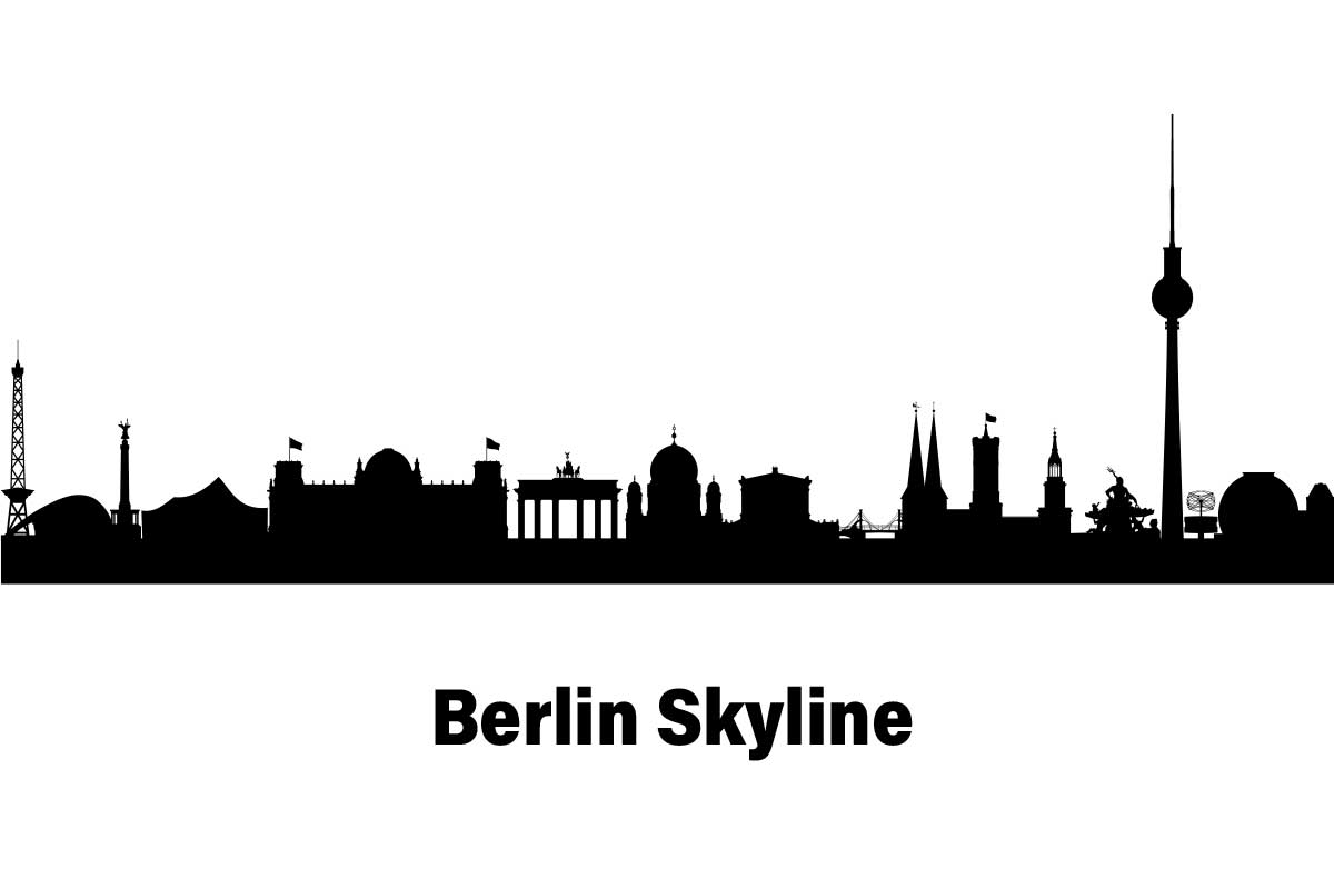 Wandtattoo Berlin Skyline commendo360.de